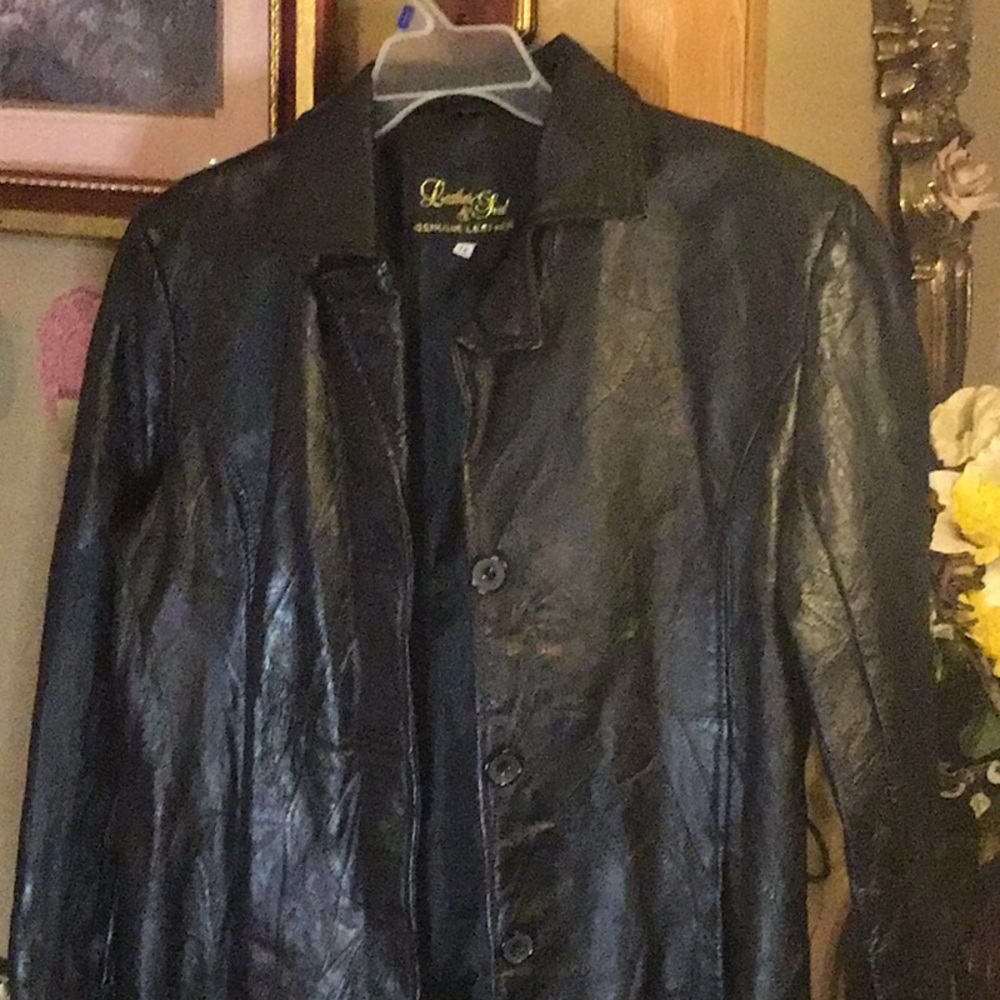 Patchwork Classic Black Leather Jacket By Leather… - image 2